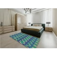 thumbnail image 5 of Ahgly Company Machine Washable Indoor Square Transitional Mint Green Area Rugs, 5' Square, 5 of 7