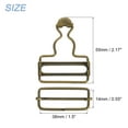 thumbnail image 2 of Unique Bargains Overall Buckles 2 Sets Retro Suspender Replacement Buckles 38mm, Bronze Tone, 2 of 6
