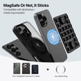 thumbnail image 5 of MyBat Magnetic Sticky Phone Suction Grip for MagSafe, Removable for Wireless Charging, Durable Magnet Silicone Portable Mount Stand for iPhone, Black, 5 of 9