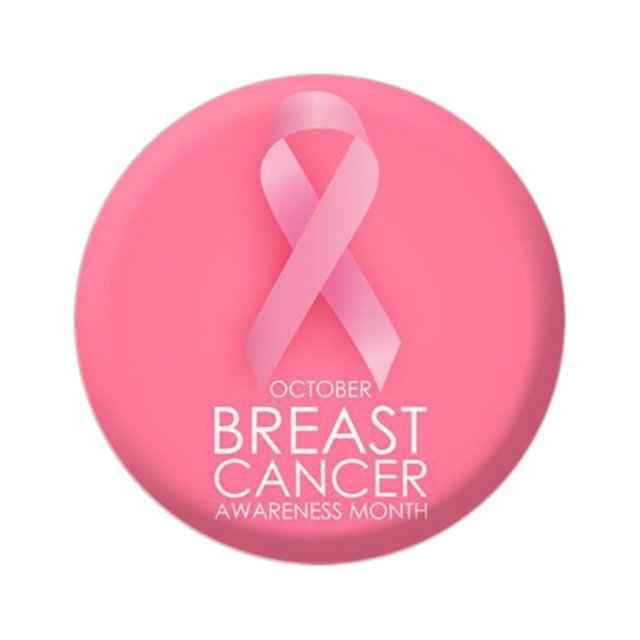 Kcodviy Clips de Sensibilisation au Cancer du Sein Châle Rouge pour Femmes Badge Rond Bling Broches pour Femmes pour Événement Public Collecte de Fonds