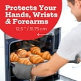 thumbnail image 4 of Heat Resistant Oven Mitts - Set of 2 Silicone Kitchen Oven Mitts, Gray, 4 of 5