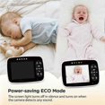 thumbnail image 3 of Baby monitor two-way audio voice intercom infrared night vision baby camera with monitor video surveillance security protection, 3 of 5