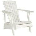 thumbnail image 3 of Safavieh Vista Outdoor Adirondack Chair w/ Wine Glass Holder - White, 3 of 6