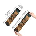 thumbnail image 2 of Salouo Surreal Meditating Cat Pattern Unisex Middle Tube Socks,Middle-Finger Knee High Socks Over The Calf Tube Stocking Crew Stockings for Women and Men Tube Socks, 2 of 8
