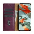 thumbnail image 4 of ELEHOLD Case for Google Pixel 9 / 9 Pro, Shockproof PU Leather Wallet Case with Credit Card Holder Kickstand,Winered, 4 of 5