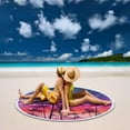 thumbnail image 3 of JingChun Round Printed Beach Towel Microfiber Shawl Beach Towel Beach Mat, Beach Towels Oversized Sand Free Quick Dry Hippie Boho Circle Bath Towel Absorbent Bohemian Beach, 3 of 6