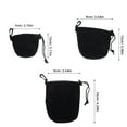 thumbnail image 2 of OUNONA  3 Pcs Neoprene Lens Pouch Bag Soft Large Spare Travel Black, 2 of 7