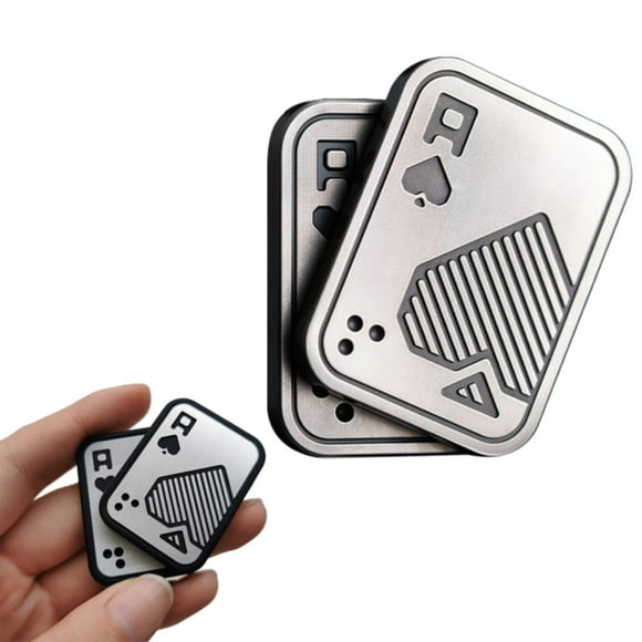 Adults Metal Slider Poker Card Adult Toy For Anxiety Cool Gadgets Gift For Dad Teens Metal Poker A Slider Adult Toys Sensory Toys Anxiety Stress