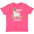 thumbnail image 3 of Inktastic St. Patrick's Day Llama Be Irish with Green Shamrocks Youth T-Shirt, 3 of 5
