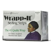 Graham Professional Wrap-It Maximum Strength Styling Wrap, Black, 40 Each
