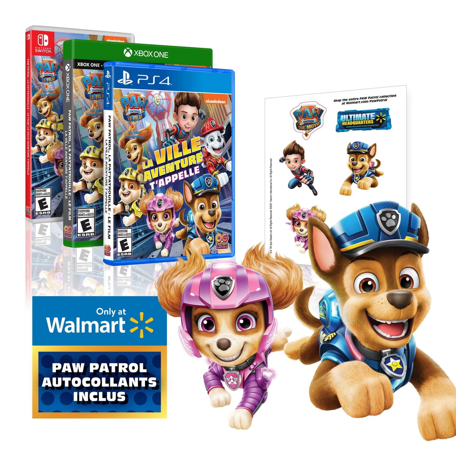 Jeu vidéo PAW Patrol The Movie Adventure City Calls (Walmart Exclsuive)  pour Xbox One