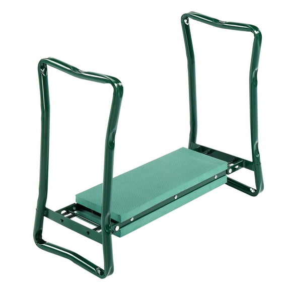 BAYUELSWU Garden Kneeler and Seat, Foldable Kneeling Chair, Heavy Duty Widened Gardening Bench with Thick Kneeling Pad Portable for Seniors, Family Gardeners (Green)