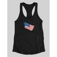thumbnail image 3 of American Flag. Racerback Tank Women -Image by Shutterstock, Female Medium, 3 of 4