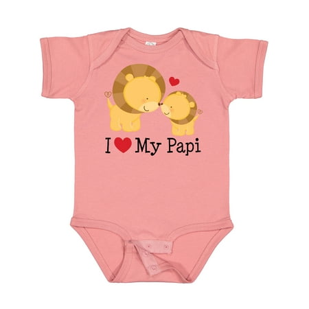 

Inktastic I Love My Papi Childs Gift Baby Boy or Baby Girl Bodysuit