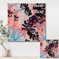 thumbnail image 4 of Designart ' Abstract Tropical Floral Patchwork II ' Tropical Canvas Wall Art Print, 4 of 4