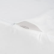 Poly-Cotton Zippered Pillow Protector - Wedge Pillow Cover - Protects from Dirt, Dust, and Debris - Single Unit