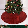 thumbnail image 6 of FMSHPON Valentine Love Font Xmas Christmas Tree Skirt Stand Mat for Holiday Party Decoration Indoor Outdoor 36 inches, 6 of 6