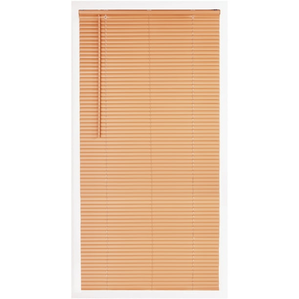 Mainstays Cordless Room Darkening 1" Vinyl Mini Blind, Khaki