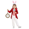 thumbnail image 3 of Girl's Toddler Dignified White Rabbit Costume, 3 of 4