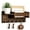 Brown, variant on FORICOM Mail Organizer Wall Mount, Rustic Wood Key Holder with Shelf and Hooks, Entryway Letter Holder, Farmhouse Hallway Decor, 12 x 4.7 x 3.1 Inches, Brown, Flush Mount Hardware Included
