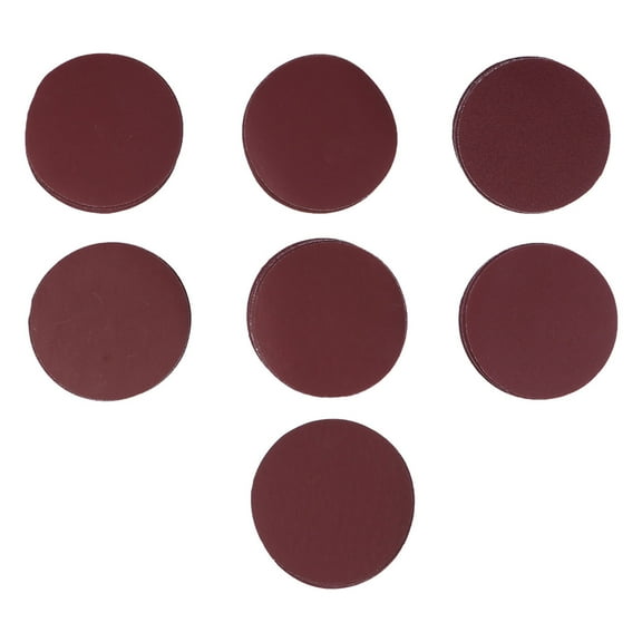 Raindrops 35 in 1 Mixed Grits Round Self-stick Sanding Sheets Sandpaper Pads (Dark Red)