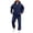 Navy, variant on Delconic Mens Fleece Hoodie and Jogger Set Two Piece Casual Outdoor Sports Tracksuit with Drawstring Top and Elastic Waist Pants Army Green L