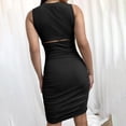 thumbnail image 5 of Summer dress, Polyester, Black, S, 5 of 6