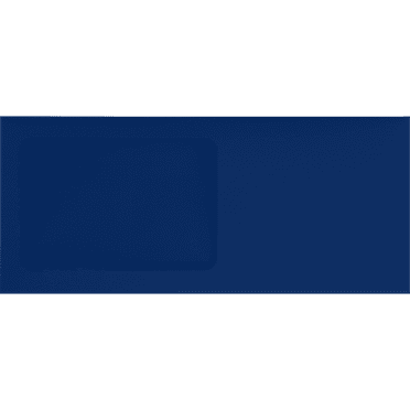 LUXPaper #10 All Purpose Window Envelopes, 4 1/8 x 9 1/2, Navy, 50/Pack