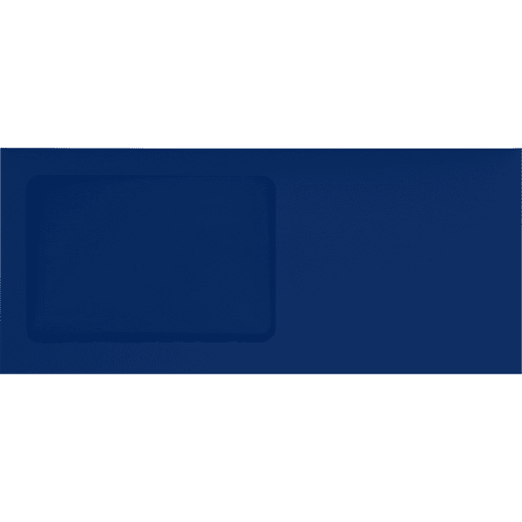 LUXPaper #10 All Purpose Window Envelopes, 4 1/8 x 9 1/2, Navy, 1000/Pack