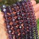 thumbnail image 3 of Cuentas de cristal de vidrio negro facetado, cuentas espaciadoras sueltas para hacer joyas, pulseras, collares, hebras de 4/6/8/10/12/14 mm, 3 of 5