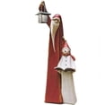 thumbnail image 3 of Birdeem Santa and Snowman Sculpture with Solar Lantern, 3 of 3