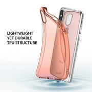 Ringke Air Case Compatible with iPhone X, Lightweight & Thin Flexible TPU Scratch Resistant Cover - Rose Gold
