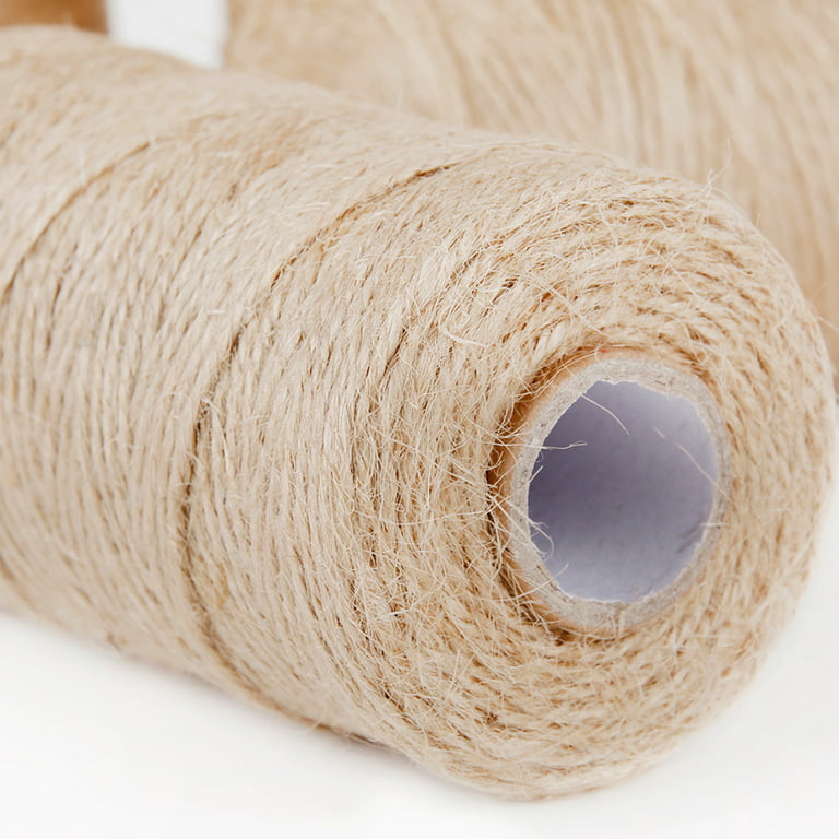 100 Yard Natural Jute Twine Arts Crafts Gift Christmas Industrial Packing Materials Durable String for Gardening Applications, Adult Unisex, Size: One