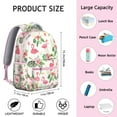 thumbnail image 6 of "Trendy Flamingo Print Backpack - Waterproof College Bookbag for Women, 15 Inch Laptop Backpack with Hidden Pocket, Cute School Bag Gift for Her", 6 of 6