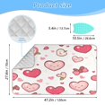 thumbnail image 2 of Ironing Mat Portable Ironing Blanket for Table Top Travel Ironing Pad for Washer Dryer 27.6" x 47.2" Cartoon Pink Hearts Pattern, 2 of 6