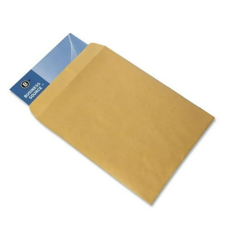 UPC: 0035255421003 | Business Source Kraft Gummed Catalog Envelopes Catalog – #10 1/2 – 9  Width x 12  Length – 28 lb – Gummed – Kraft – 250 / Box – Kraft