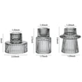 thumbnail image 2 of Portavelas Vixdonos, vela cónica de cristal (3 unidades, color gris), 2 of 7
