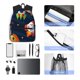 thumbnail image 4 of Disketp Spaceships and Stars Mochila Ligera Clásica con Múltiples Bolsillos, Mochila Casual para Hombre y Mujer, Ideal para Escuela, Trabajo y Viajes, 4 of 6