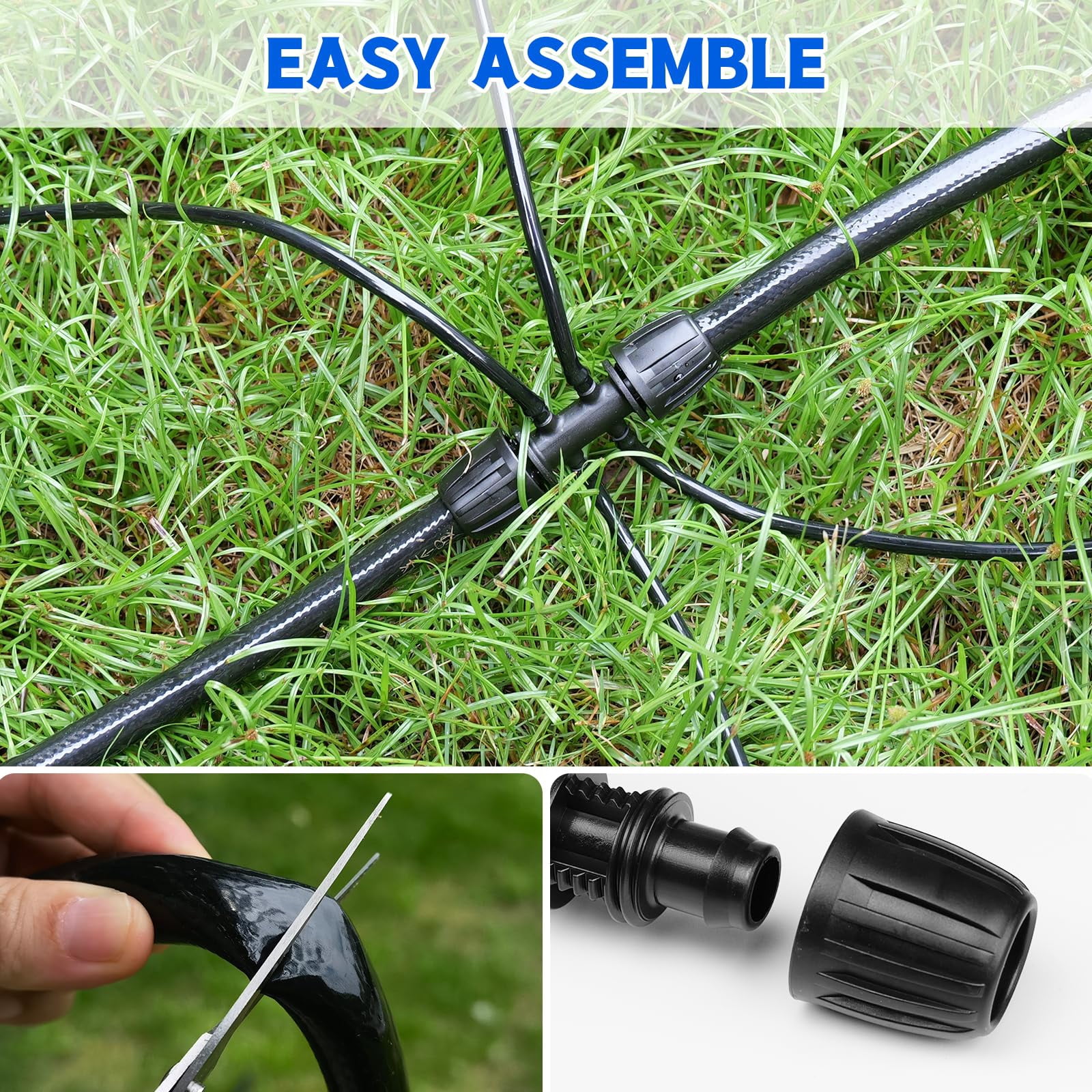 50/ 100/ 240FT Drip Irrigation System Kit Automatic Garden Watering System for Plant Greenhouse Yard Lawn