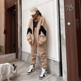 thumbnail image 2 of Mock Collar Loose-Fit Tracksuit (M, White), 2 of 9