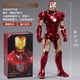 thumbnail image 4 of Figura de acción original de Avengers ZD, versión ligera, Iron Man Mark 3 MK6, MK1-7, LED, MK85, traje de pórtico, juguetes coleccionables para adultos, 4 of 5