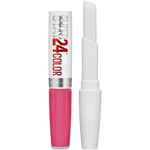Maybelline New York SuperStay 24 Rouge à Lèvres Liquide 2 Étapes, 215 Rose Continue