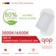 thumbnail image 2 of Qop Lampara De Sobreponer Cuadrado  28w 3000/6500k Pack De 2pz, 2 of 3