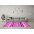 thumbnail image 3 of Ahgly Company Indoor Rectangle Abstract Pink Modern Area Rugs, 5' x 7', 3 of 4