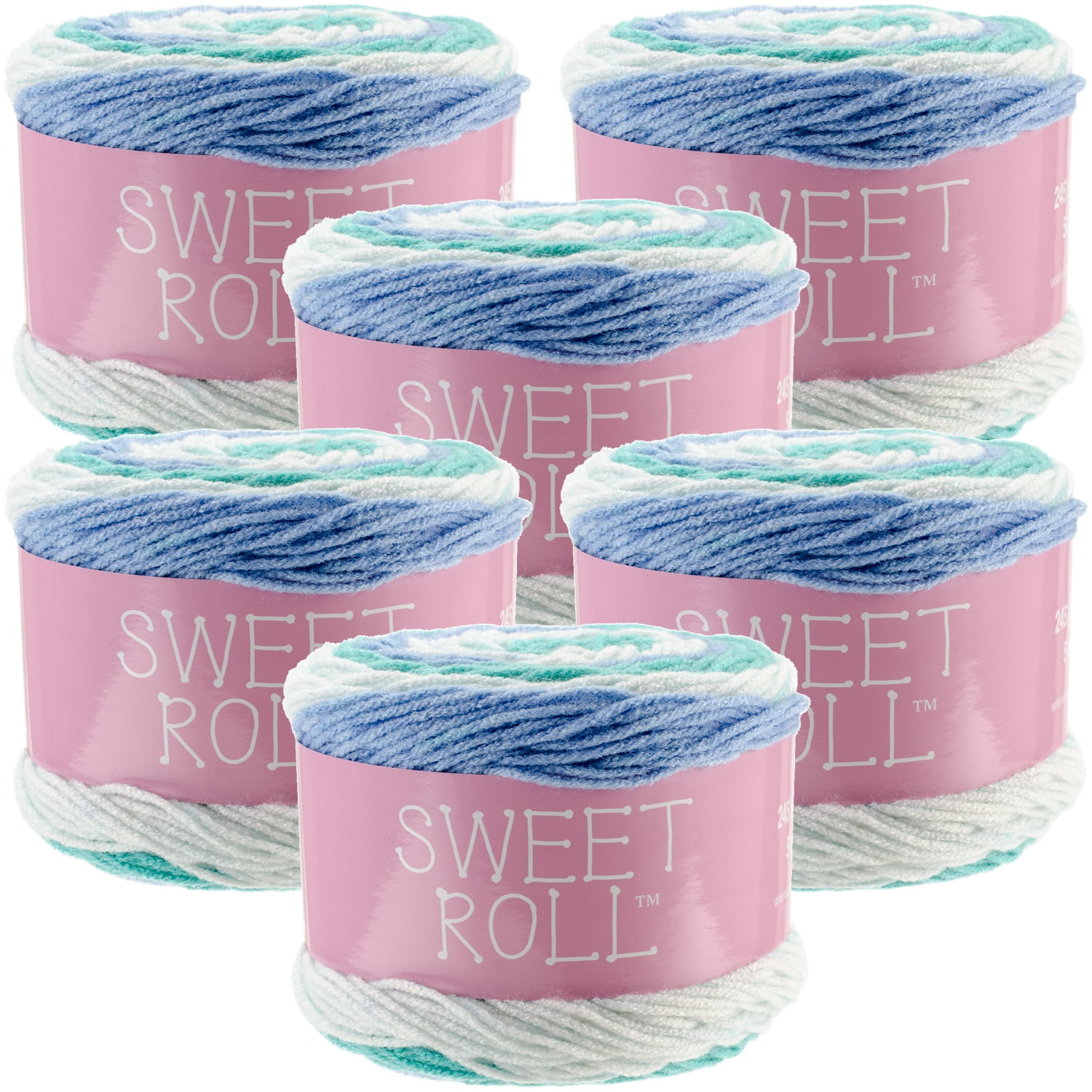 Premier Yarns Sweet Roll Yarn 6/PkSpearmint Pop