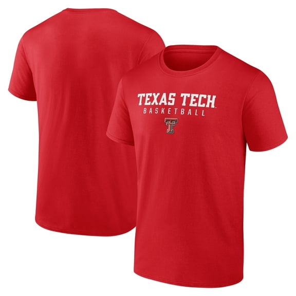 Men's Red Texas Tech Red Raiders Wordmark Sport Basketball T-Shirt