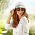 thumbnail image 3 of "Sunglasses Oversized Round Frame S Asymmetric Ink Personalized Women's Sun Shade Sunglasses A8", 3 of 5