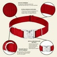 thumbnail image 4 of Country Brook Petz® Premium Nylon Dog Collar with Metal Buckle for Small Medium Large Breeds (Extra Large, 1 Inch, Red), 4 of 4