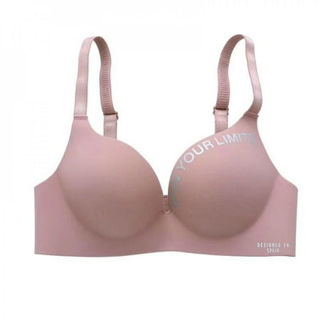 

Japanese Style Cute Seamless Letters Gather Beautiful Back No Steel Ring Home Bra
