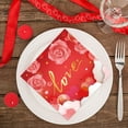 thumbnail image 4 of Valentines Day Gifts Fmlxio Valentine's Day Colored Printed Napkins Party Napkins Party Ambiance Napkins Disposable Napkins Savings Up to 30% off, 4 of 6
